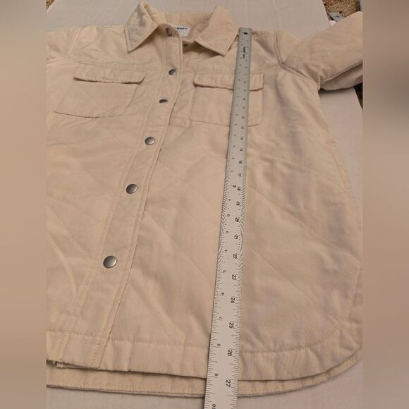 Old Navy Quilted Utility Shacket In Cozy Cashmere Size Small Petite - Picture 9 of 10